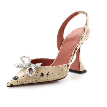 Amina Muaddi Women's Rosie Pumps Printed Patent 95