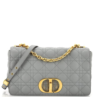 Christian Dior Caro Bag Cannage Quilt Calfskin Medium