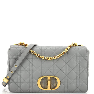 Christian Dior Caro Bag Cannage Quilt Calfskin Medium