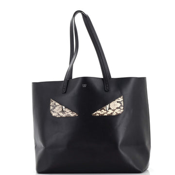 Fendi Monster Roll Tote Leather with Python Medium