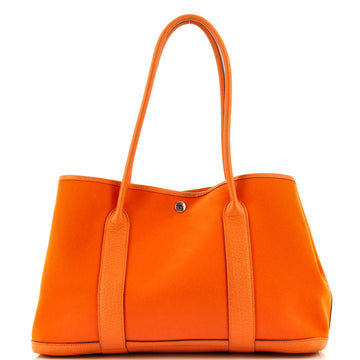 Hermes Garden Party Tote Toile and Leather 36