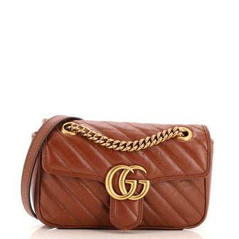 Gucci GG Marmont Flap Bag Matelasse Leather Small