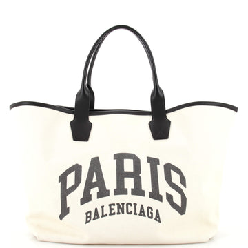 Balenciaga Cities Tote Printed Canvas Large