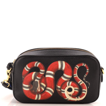 Gucci Animalier Top Handle Camera Bag Printed Leather Medium