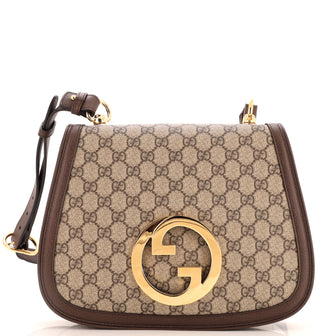 Gucci Blondie NM Flap Bag GG Coated Canvas Medium