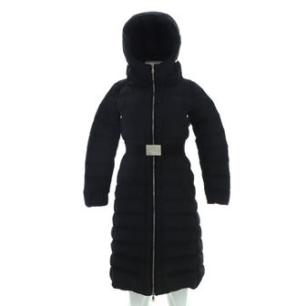 Moncler Women's Imin Belted Puffer Coat Quilted Polyamide with Down