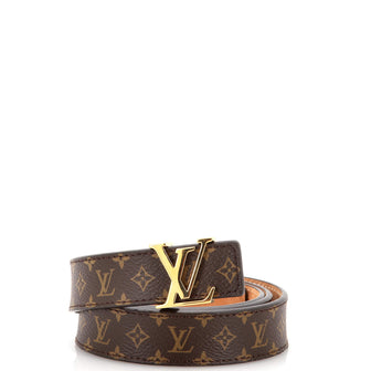 Louis Vuitton LV Initiales Belt Monogram Canvas Thin
