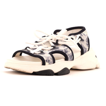 Christian Dior Women's Toile de Jouy D-Connect Sandals Printed Technical Fabric