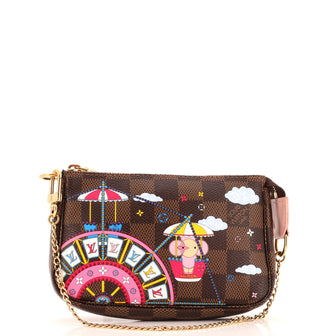 Louis Vuitton Pochette Accessoires Limited Edition Vivienne Xmas Damier Mini