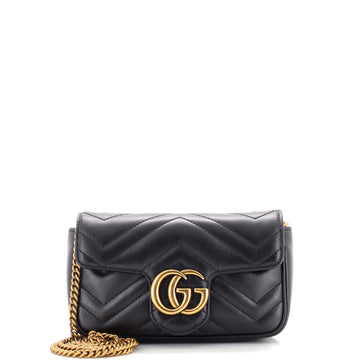 Gucci GG Marmont Flap Bag Matelasse Leather Super Mini