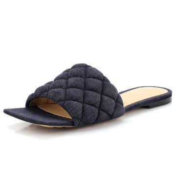 Bottega Veneta Women's The Padded Flat Sandals Quilted Denim