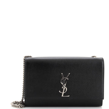 Saint Laurent Classic Monogram Crossbody Bag Grainy Leather Medium