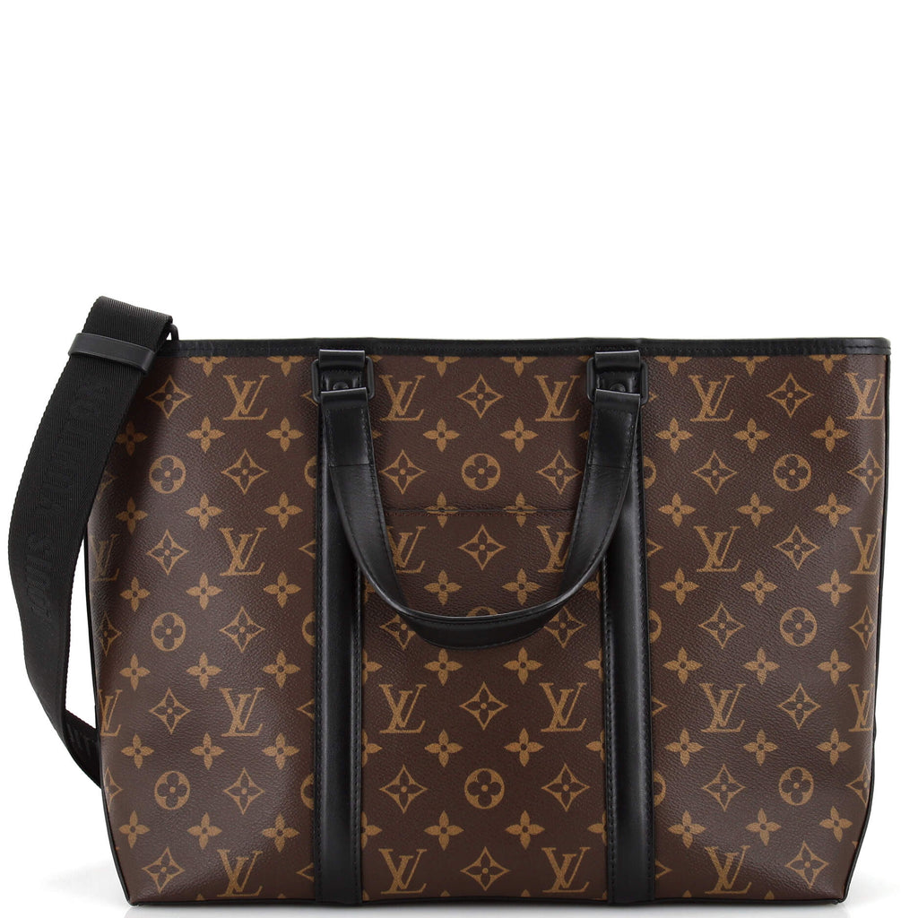 Louis Vuitton Weekend Tote Macassar Monogram Canvas PM 269009