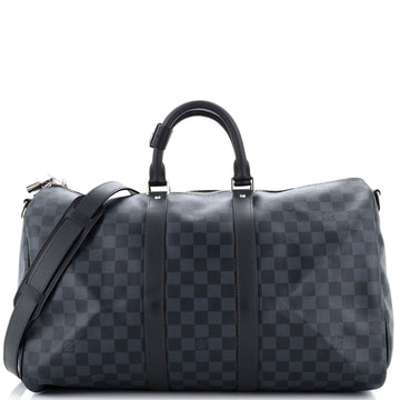 Louis Vuitton Keepall Bandouliere Bag Damier Cobalt 45
