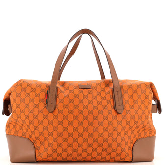 Gucci Original Carry On Duffle Bag GG Canvas