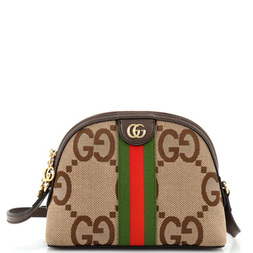 Gucci Ophidia Dome Shoulder Bag Jumbo GG Canvas Small