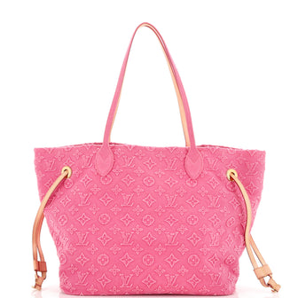 Louis Vuitton Neverfull Tote Monogram Stonewashed Denim MM