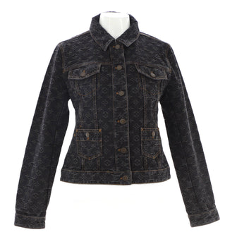 Louis Vuitton Women's Button Up Jacket Monogram Denim