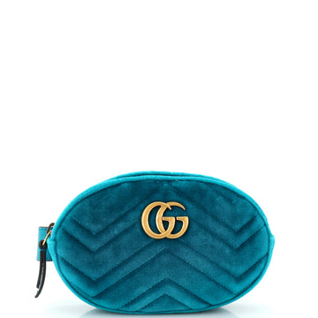 Gucci GG Marmont Belt Bag Matelasse Velvet