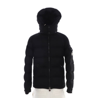 Moncler Men's Montgenevre Short Puffer Coat Quilted Polyamide and Wool with Down