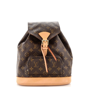 Louis Vuitton Vintage Montsouris Backpack Monogram Canvas MM