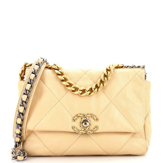 Chanel 19 Flap Bag Quilted Leather Medium