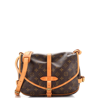 Louis Vuitton Saumur Handbag Monogram Canvas 30