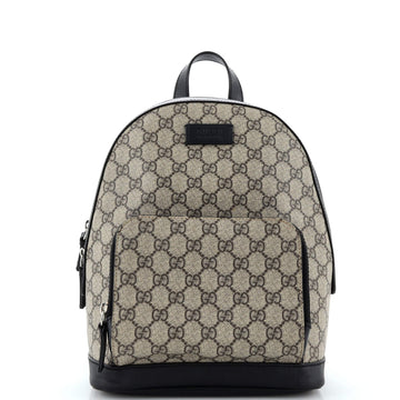 Gucci Zip Pocket Backpack GG Coated Canvas Small