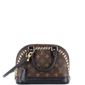 Louis Vuitton Metal Stones Alma Handbag Studded Monogram Canvas BB