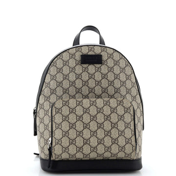 Gucci Zip Pocket Backpack GG Coated Canvas Small