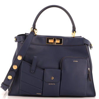 Fendi Peekaboo Utility Bag Leather Regular