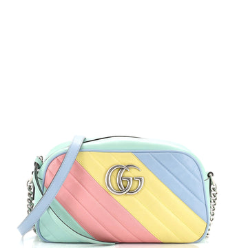 Gucci GG Marmont Shoulder Bag Diagonal Quilted Leather Small