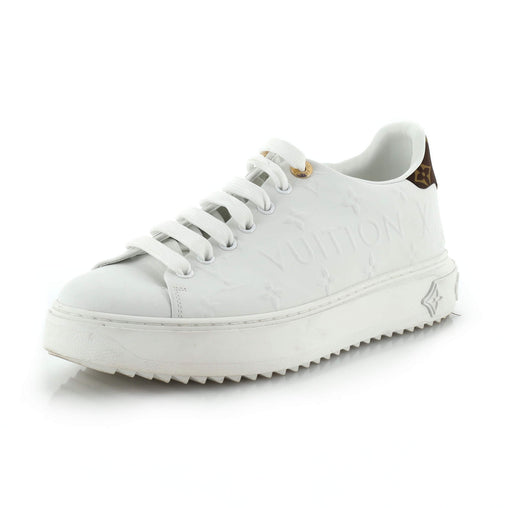 Louis Vuitton Women's Time Out Sneakers Monogram Embossed Leather