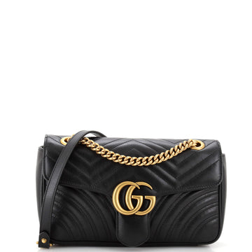 Gucci GG Marmont Flap Bag Matelasse Leather Small