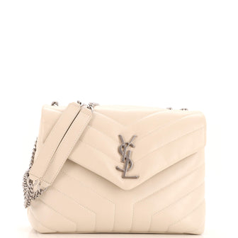 Saint Laurent Loulou Shoulder Bag Matelasse Chevron Leather Small