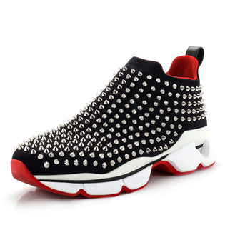 Christian Louboutin Men's Spike Sock Sneakers Spiked Neoprene