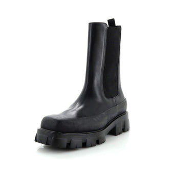 Prada Men's Monolith Chelsea Boots Leather