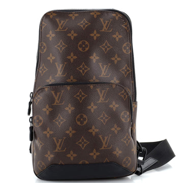 Louis Vuitton Avenue Sling Bag Macassar Monogram Canvas