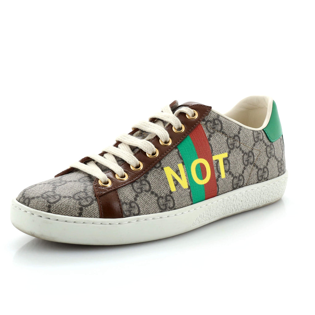 Gucci Fake/Not Ace Sneakers GG Coated Canvas 269199