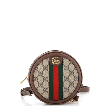 Gucci Ophidia Round Backpack GG Coated Canvas Mini