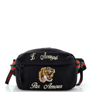 Gucci Tiger Belt Bag Embroidered Techno Canvas
