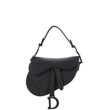 Christian Dior Ultra Matte Saddle Handbag Leather Mini
