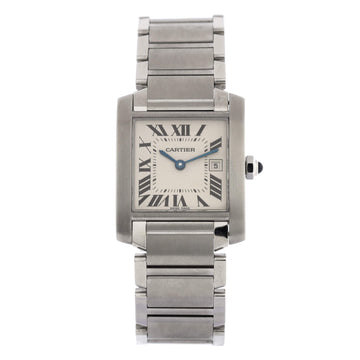 Cartier Tank Francaise Quartz Watch Stainless Steel 25