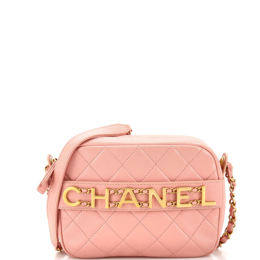 Chanel Logo Enchained Camera Case Quilted Calfskin 269219