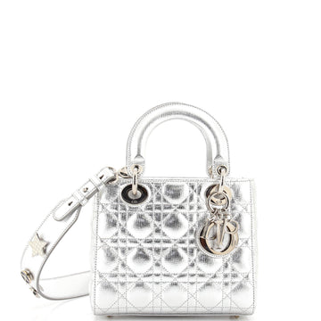 Christian Dior My ABCDior Lady Dior Bag Metallic Cannage Quilt Lambskin