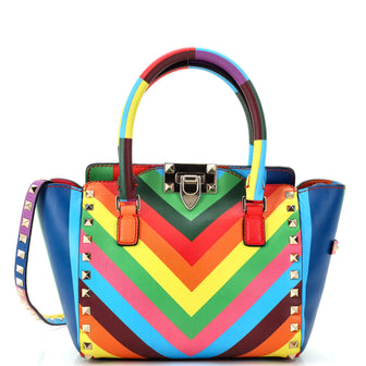 Valentino Garavani 1973 Rockstud Tote Rigid Leather Mini
