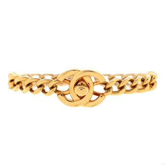 Chanel Vintage CC Turnlock Chain Bracelet Metal