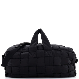 Bottega Veneta Carryall Duffle Bag Padded Maxi Intrecciato Nylon