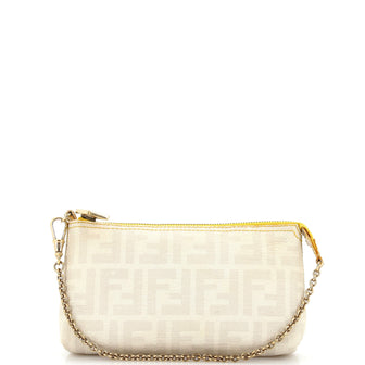 Fendi Chain Pochette Zucca Coated Canvas