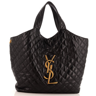 Saint Laurent Icare Shopping Tote Quilted Leather Maxi